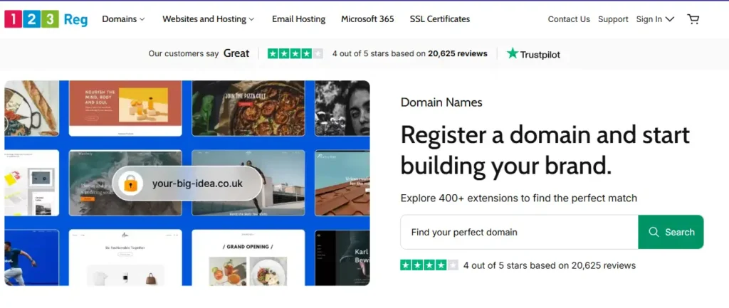 123 reg domain