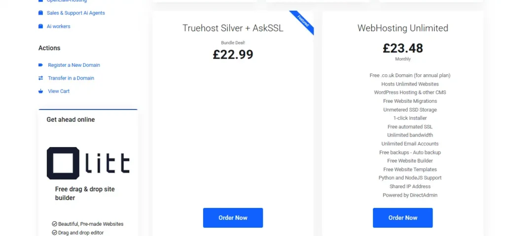 Free domain name