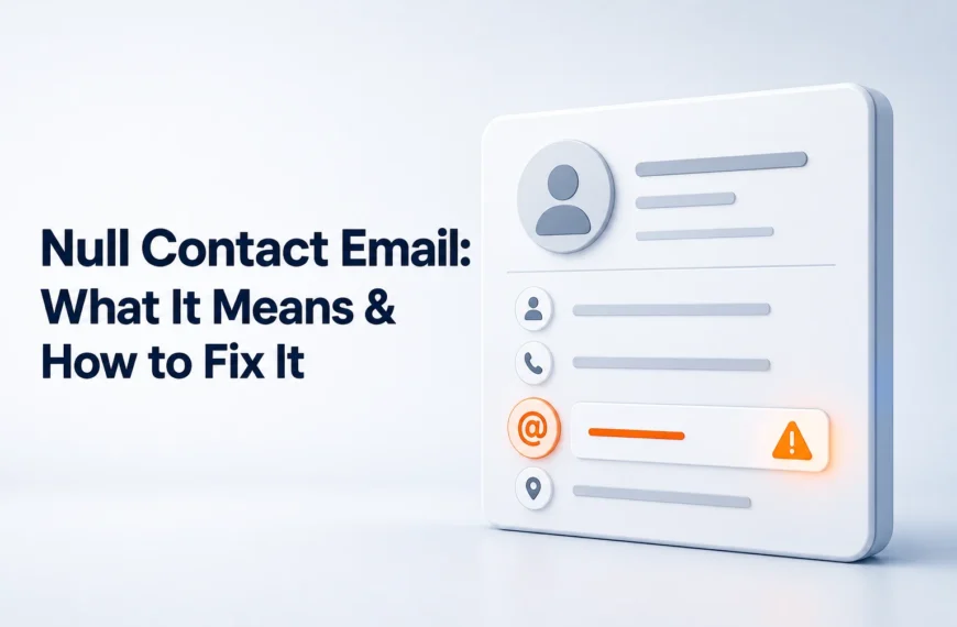 Null Contact Email: What It Means & How to Fix It — null contact email featured